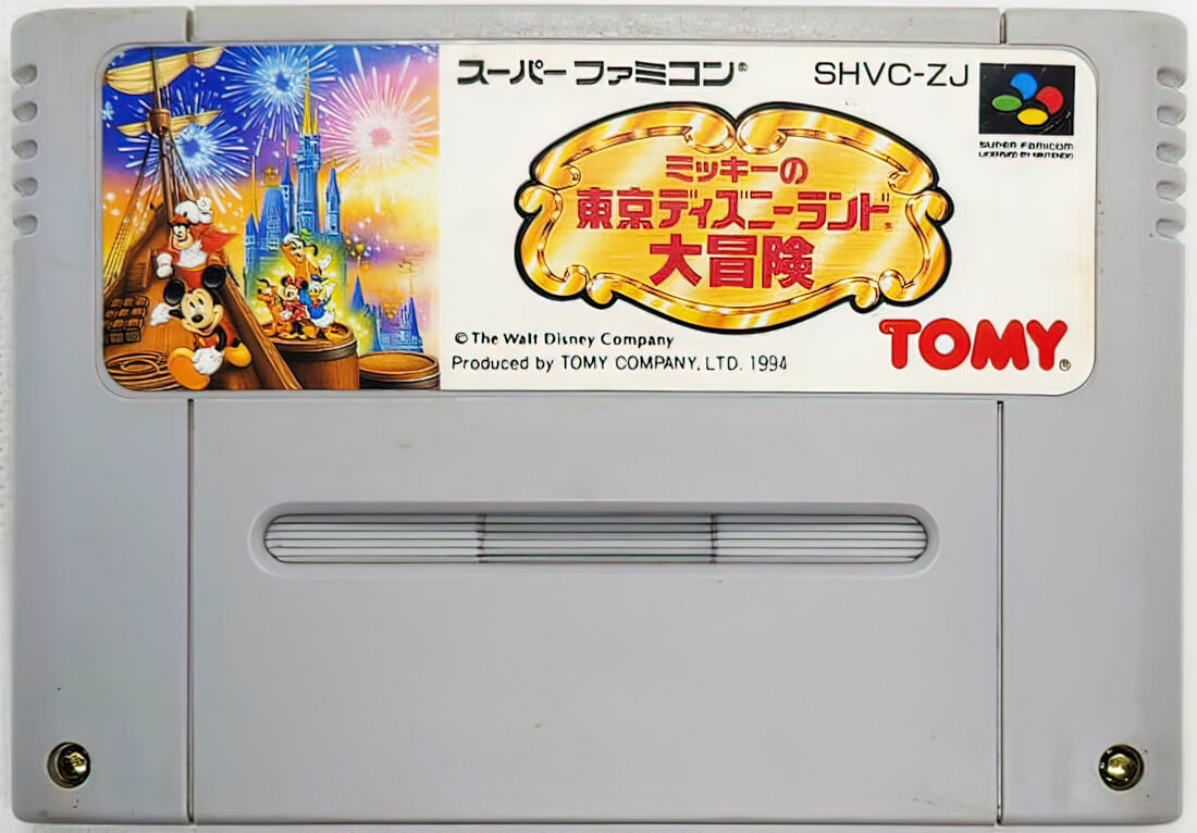 Лицензионный картридж Mickey no Tokyo Disneyland Daiboken для Super Famicom